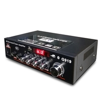 919 Mini Amplificador Audio Bt Stereo Power Amplificador FM Reading Card Bt Digital Power Amplificador