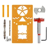 95-105 Degree Multifunctional Hinge Punch Hole Locator Punching Formwork Installation 35MM Cupboard Hinges Auxiliary Board Woodworking Tool for Door Cabinet