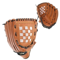 9.5in Sports de plein air Gant de baseball Équipement de pratique Épaissir Infielder Pitcher Baseball Mitt pour adultes et jeunes et enfants