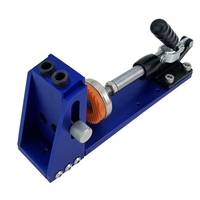 9.5mm 15° poche trou gabarit Kit Oblique trou perforateur forets positionneur Angle forage profondeur réglable perceuse Guide localisateur ensemble bricolage outil de travail du bois
