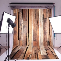 978 0.9 * 1.5m / 1.5 * 2.1m Photographie Fond Toile de fond classique Mode Parquet en bois pour Studio Photographe Professionnel