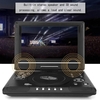 9, 8 pouces 16: 9 écran large 270 ° écran LCD rotatif maison voiture TV lecteur DVD Portable VCD disque compact MP3 visionneuse avec fonction de jeu