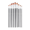 9pcs Artiste Professionnel Pinceaux Ensemble Nylon Brosses À Cheveux Pinceaux Arts Fournitures pour Enfants Adultes Débutants pour Acrylique Huile Aquarelle Gouache Visage Nail Art Rock Peinture