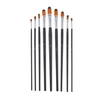 9pcs Artiste Professionnel Pinceaux Ensemble Nylon Brosses À Cheveux Pinceaux Arts Fournitures pour Enfants Adultes Débutants pour Acrylique Huile Aquarelle Gouache Visage Nail Art Rock Peinture
