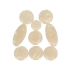 9pcs blanc mère de perle shell clé incrustations pour ténor / alto / saxophone soprano saxophone