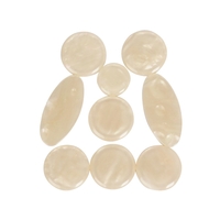 9pcs blanc mère de perle shell clé incrustations pour ténor / alto / saxophone soprano saxophone