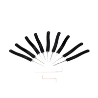 9pcs porte Lock Pick ouvre-porte rapide outils serrurier professionnel Set Tool avec 2 petites clés
