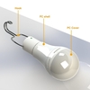9W Portable LED Solaire Camping Ampoule À Distance Contrôlé Télécommande Imperméable Extérieure Extérieure Tente Lanterne USB Panneau Solaire Lumière De Charge pour Camping Randonnée Alpinisme