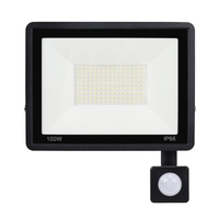 A C180-240V 10W 12LEDs Détecteur de mouvement PIR Conception à induction humaine Projecteur S-pot Lampe Éclairage extérieur IP66 Résistance à l