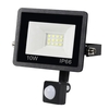 A C180-240V 10W 12LEDs Détecteur de mouvement PIR Conception à induction humaine Projecteur S-pot Lampe Éclairage extérieur IP66 Résistance à l