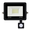 A C180-240V 10W 12LEDs Détecteur de mouvement PIR Conception à induction humaine Projecteur S-pot Lampe Éclairage extérieur IP66 Résistance à l