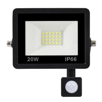 A C180-240V 10W 12LEDs Détecteur de mouvement PIR Conception à induction humaine Projecteur S-pot Lampe Éclairage extérieur IP66 Résistance à l