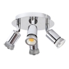 A C85-265V mur s-pot lampe intérieur plafonnier GU10 B-ulb Base douille support directionnel luminaire rotatif réglable Angle de lumière pour cuisine couloir salle de bain