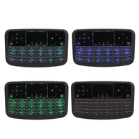 A36 Mini Clavier Sans Fil 2.4GHz 4 Couleurs Rétro-Éclairé Souris Touchpad Clavier Pour Android TV Box Smart TV PC Rechargeable