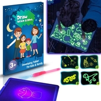 A5 3D Lumineux Planche À Dessin Pad Écriture Peinture Conseil Dessiner avec La Lumière Amusement Et Le Développement De Jouet pour Enfants Cadeau