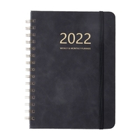 A5 Notebook School Diary 2022 Notebook Avec Agenda Hebdomadaire"idien 160 Pages Cahiers En Spirale