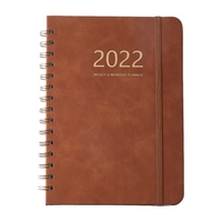 A5 Notebook School Diary 2022 Notebook Avec Agenda Hebdomadaire"idien 160 Pages Cahiers En Spirale