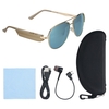 A9 lunettes intelligentes BT casque stéréo lunettes de soleil polarisées avec micro pour l