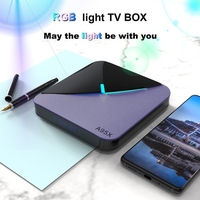 A95X F3 Air II Android 11.0 Smart TV Box Amlogic S905W2 Lecteur multimédia UHD 4K 2.4G/5G WiFi double bande BT5.0 AV1 VP9 H.265 Télécommande de décodage