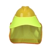 Abat-jour avec languette de canard convient pour casque de sécurité auvent réfléchissant fluorescent haute visibilité pour éviter les températures élevées en été,  frais et respirant.