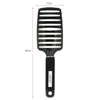 Abdelkrim Nylon démêler Hairbrush femmes cheveux cuir chevelu Massage peigne Paddle cheveux brosse les cheveux mouillés pour coiffure Salon noir