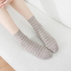 Abody Femmes Chaussettes Rayures Bas Respirant Doux Mignon Chaussettes De Sol pour Printemps Automne