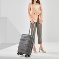 ABODY Valise 20 pouces avec serrure Valise à bagages avec 4 roues pivotantes