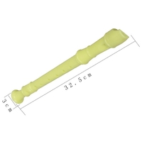 ABS Soprano Descant Enregistreur Clarinette 8 Trous Allemand Style C Clé avec Doigté Fiche Nettoyage Bâton pour Enfants Débutants