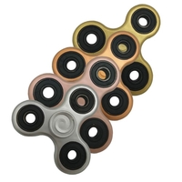 ABS Tri Fidget main Finger Spinner Spin Widget focus Toy EDC Pocket Desktoy Triangle cadeau en plastique pour le TDAH Enfants Adultes Soulager Stress Anxiété Ennui Killing Time de haute qualité hybride Roulement céramique