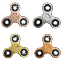 ABS Tri Fidget main Finger Spinner Spin Widget focus Toy EDC Pocket Desktoy Triangle cadeau en plastique pour le TDAH Enfants Adultes Soulager Stress Anxiété Ennui Killing Time de haute qualité hybride Roulement céramique