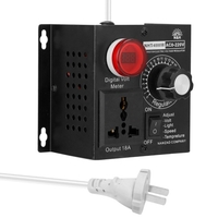 AC 220V 4000W Contrôleur Variable De Tension Contrôleur Portable Vitesse Température Léger Tension Variateur Adjuatable