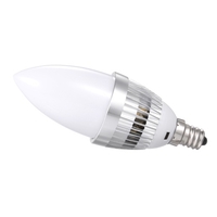 AC 85-265 V 3 W L-ED RGB + ampoule bougie blanc chaud avec télécommande