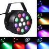 AC 90-240V 12 LEDs Éclairage de scène de mixage de couleurs RGBW à 8 canaux avec mode stroboscopique DMX et son actif