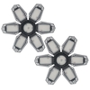 AC110-130V 100W LED s Garage lumière déformable pliant plafonniers avec 6 panneaux réglables E26 Base douille support 6500k lumière blanche pour Garage entrepôt atelier sous-sol Gym cuisine