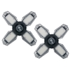 AC110-130V 80W LED s Garage lumière déformable pliant plafonniers avec 4 panneaux réglables E26 Base douille support 6500k lumière blanche pour Garage entrepôt atelier sous-sol Gym cuisine