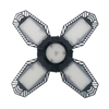 AC110-130V 80W LED s Garage lumière déformable pliant plafonniers avec 4 panneaux réglables E26 Base douille support 6500k lumière blanche pour Garage entrepôt atelier sous-sol Gym cuisine