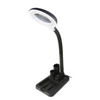 AC110V 6W 40 LEDs Lampe de table en verre avec loupe 5X / 10X