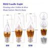 AC110V 8W B22 LED bougie ampoule lumière argent Rawai lustre Dimmable lampe pratique décoratifs éconergétiques Accueil Bubble éclairage luminaire blanc