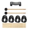 Accessoire de jeu de tambour à langue en acier Accessoires pour instruments de musique à percussion Maillet à tambour à langue en acier et support de maillet Doigt de lit