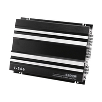 Accessoires de modification audio de voiture Amplificateur de puissance à quatre voies C-266 Amplificateur de puissance haute puissance 5800W monté sur véhicule Amplificateur à 4 canaux Remontage de pièces de voiture audio de voiture