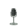 Accessoires de simulation Vintage Mic Classique Style Vocal Microphone Mise en Scène Accessoire de Photographie
