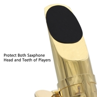Accessoires pour instruments à vent 8pcs Alto Tenor Saxophone Clarinette Embouchure Coussins Patchs Pads Noir 0.5mm Épaisseur
