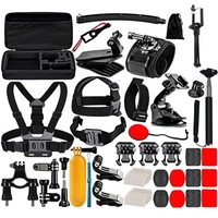 Accessoires PULUZ 50 en 1 Kit complet ultime avec boîtier de remplacement en EVA pour caméras GoPro