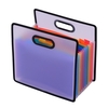 Accordian dossier extensible A4 classeur papier 12 poches arc-en-ciel organisateur de reçus portable
