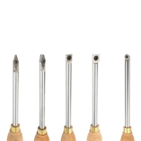 Acier allié Tour En Bois Outil De Tournage Carbure Insert Clé Cutter Outils Queue Carrée Avec Manche En Bois Outil De Travail Du Bois
