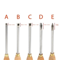 Acier allié Tour En Bois Outil De Tournage Carbure Insert Clé Cutter Outils Queue Carrée Avec Manche En Bois Outil De Travail Du Bois