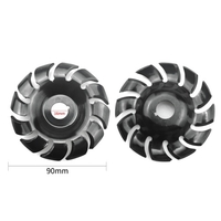 Acier au manganèse 90 mm 12 dents disque de sculpture sur bois 16 mm meuleuse d