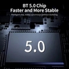 Adaptateur audio 2 en 1 BT 5.0 avec affichage visuel LCD Adaptateur récepteur et émetteur BT 8 appareils affichés / compatibilité étendue noir