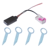 Adaptateur audio AUX-in de voiture avec 4 outils radio,  remplacement du câble auxiliaire sans fil BT pour Audi A3 A4 A6 A8 TT R8 RNS-E 32 broches