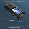 Adaptateur audio BT 5.0 Adaptateur récepteur et émetteur 2 en 1 avec affichage visuel LCD Plug and Play Compatibilité étendue Noir